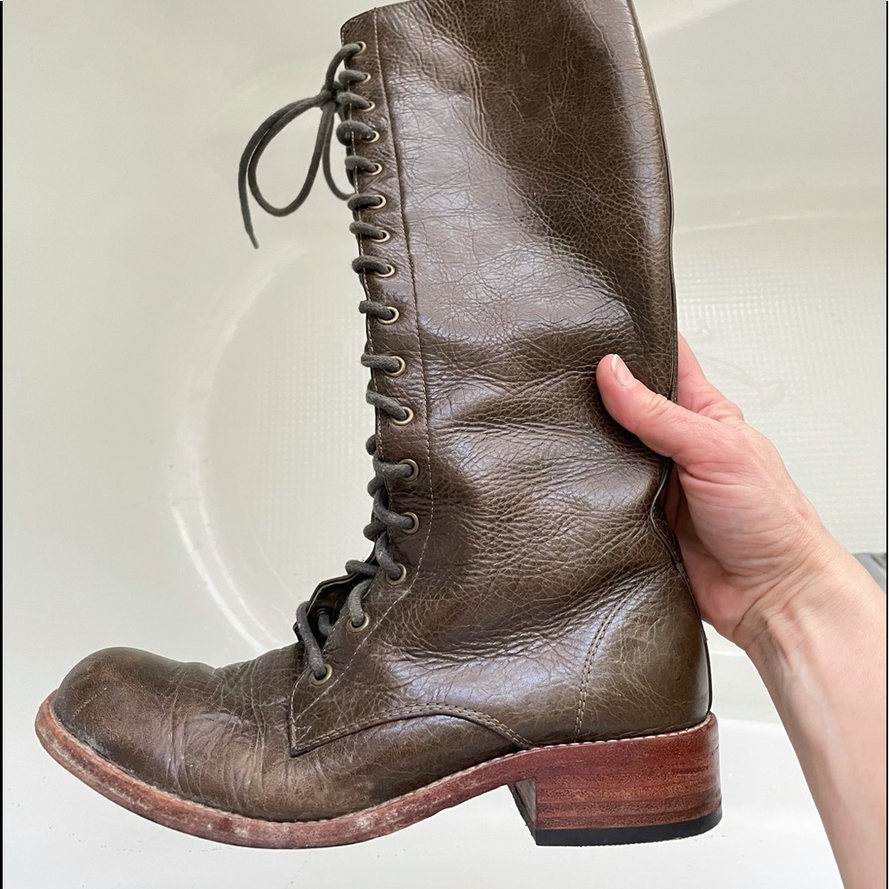 Gee Waa Leather Boot 💚 olive green